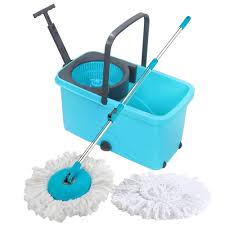 CleanPro Plastic Mop Bucket with Wheels